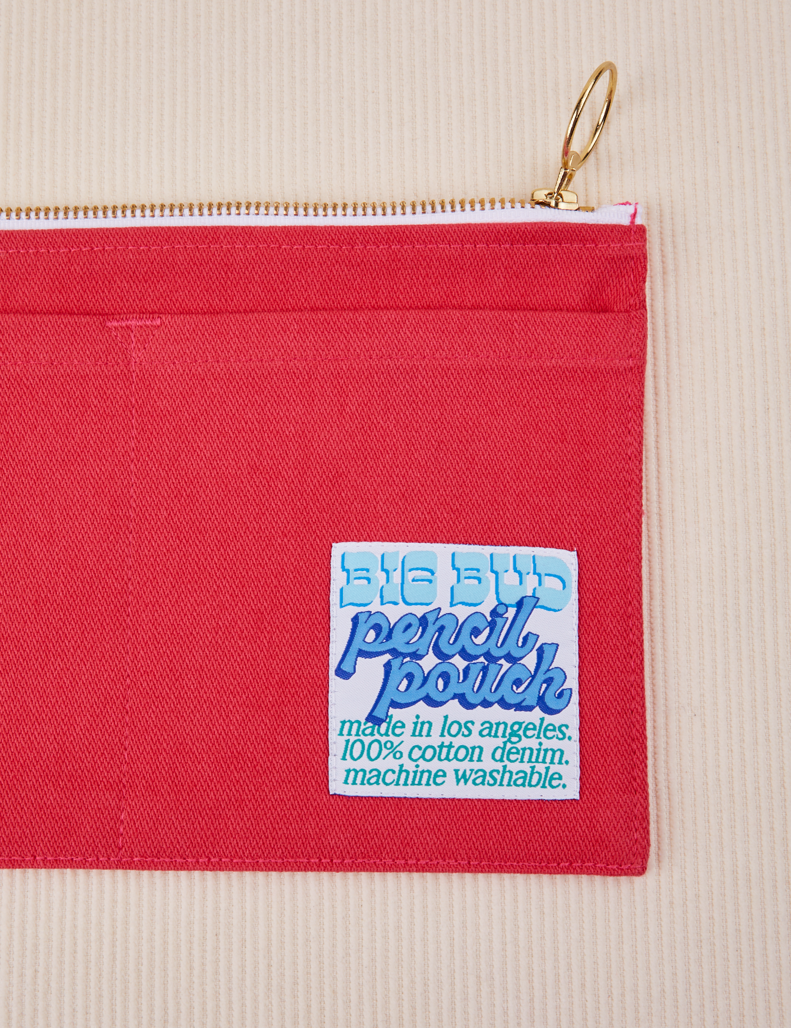 Close up of Pencil Pouch in Hot Pink