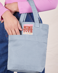 Mini Tote Bag in Periwinkle on arm of model