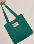 Shopper Tote Bag in Hunter Green