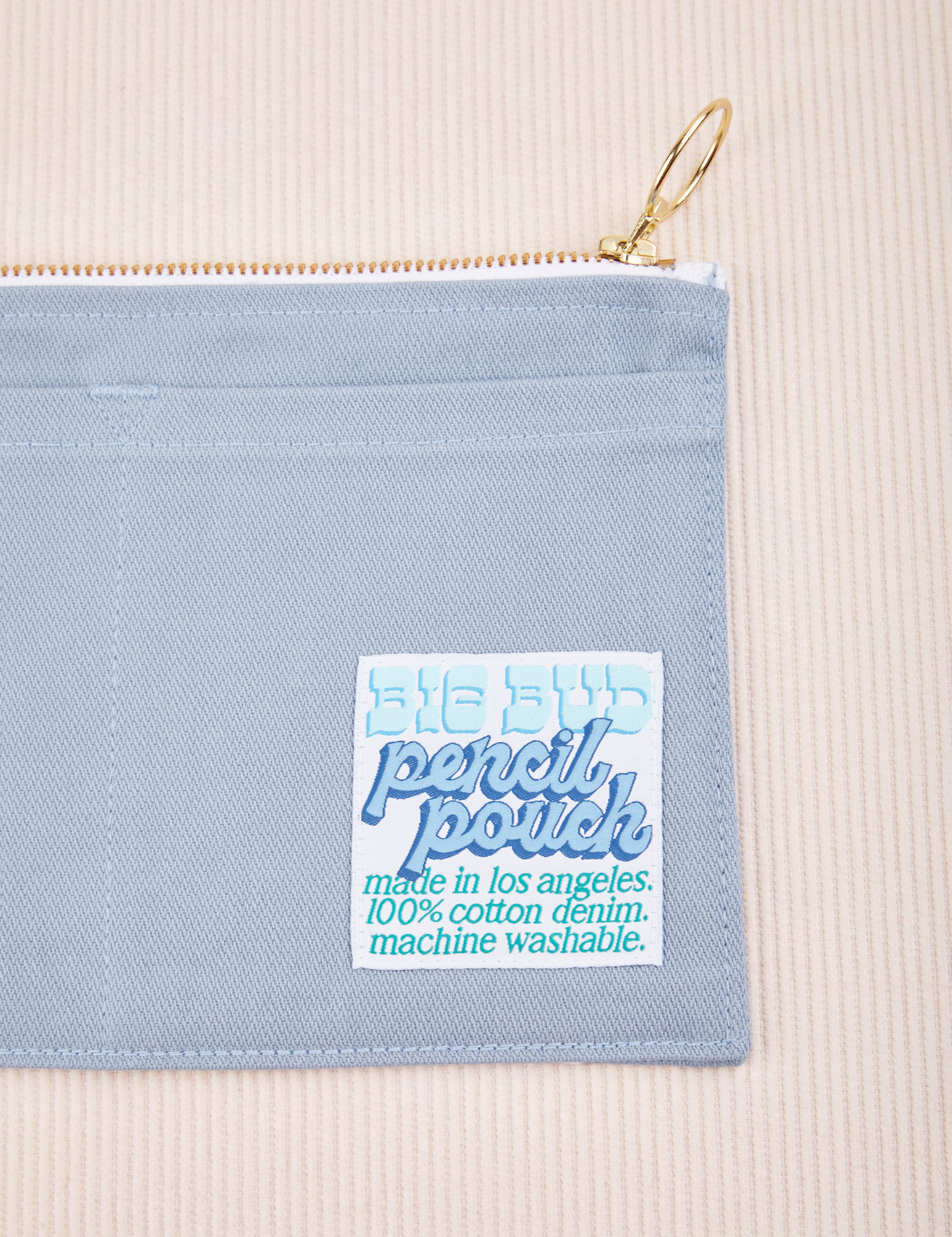 Close up of Pencil Pouch in Periwinkle