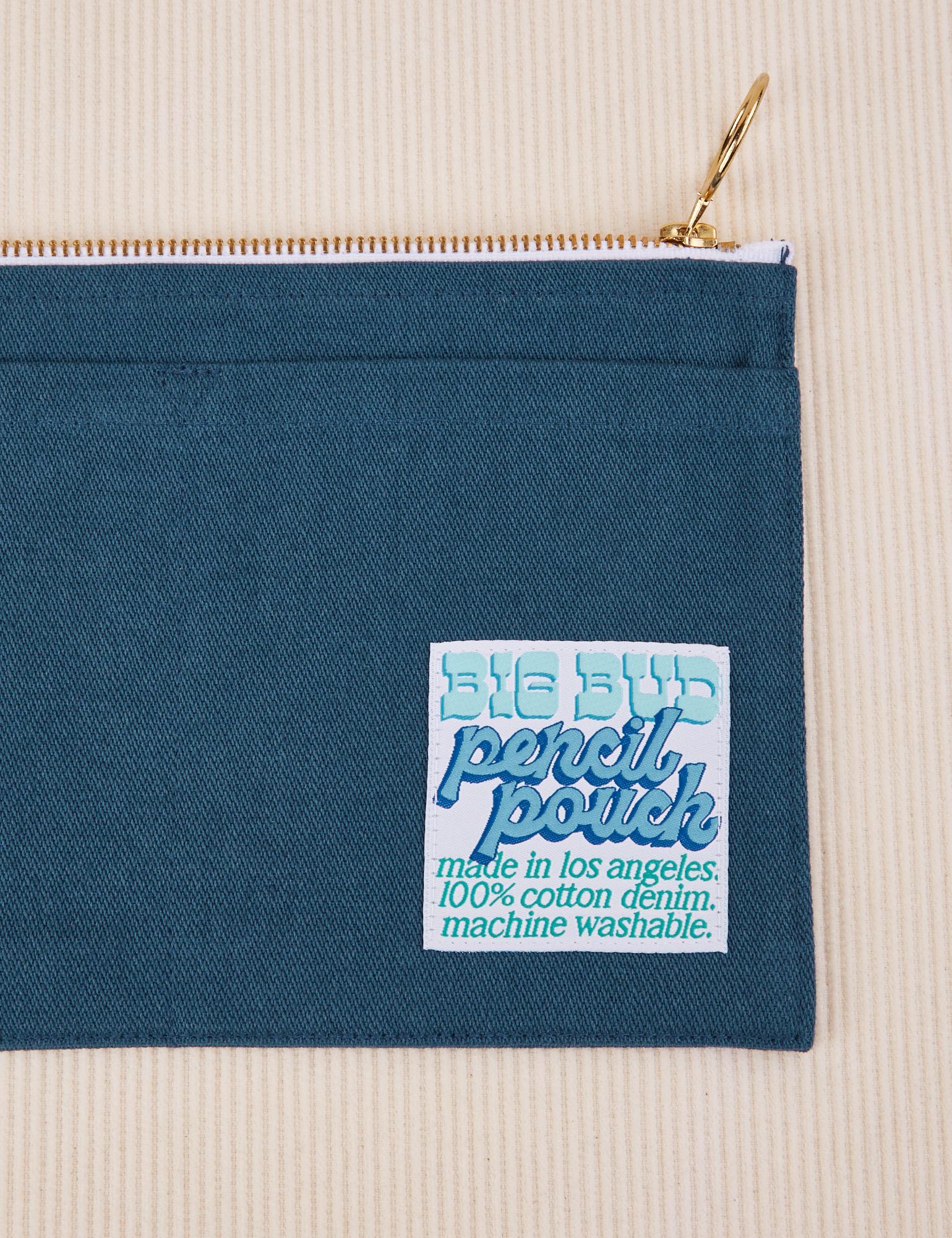 Perfect Pencil Pouch in Lagoon close up
