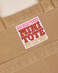 Tan Mini Tote Bag close up