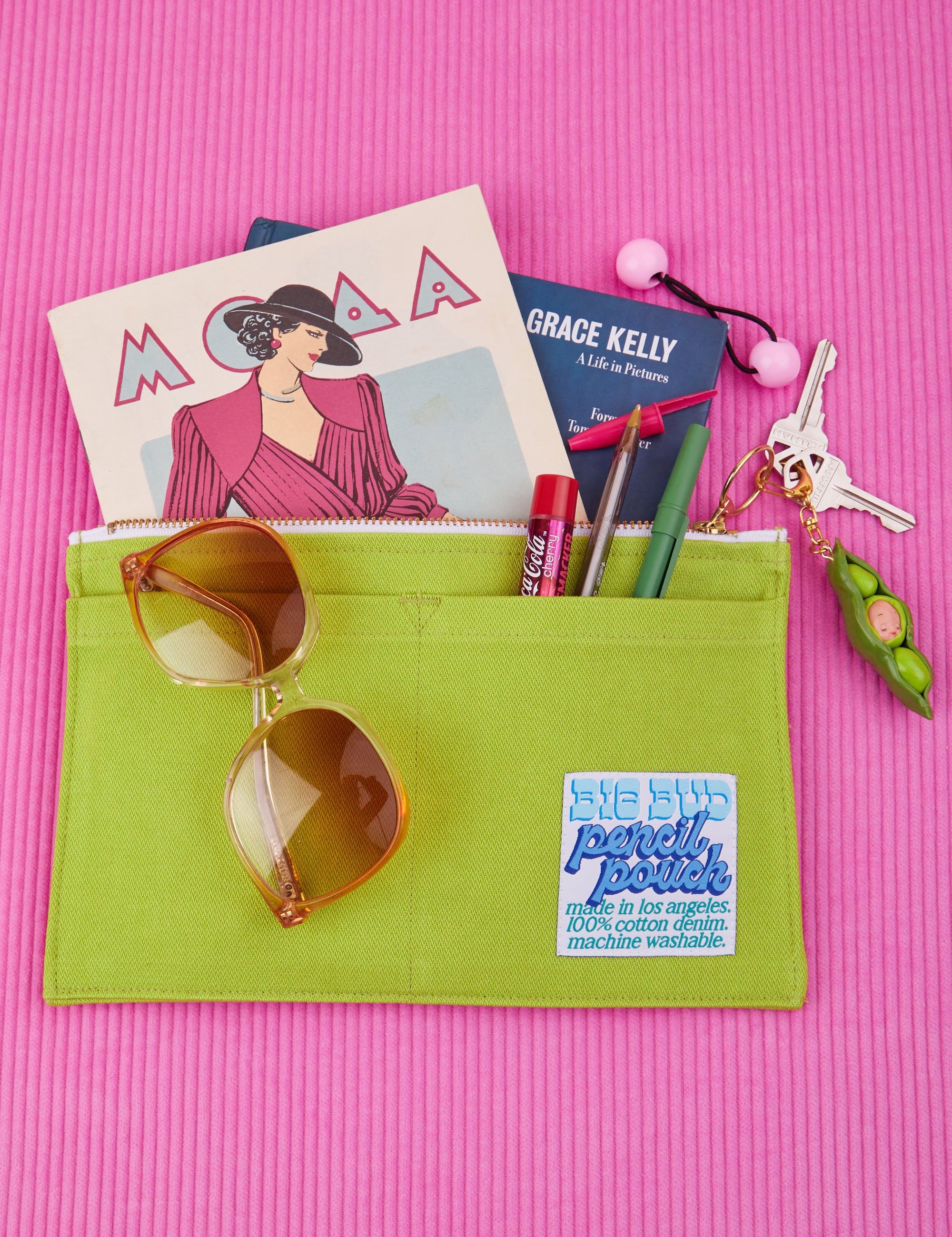 Pencil Pouch in gross green